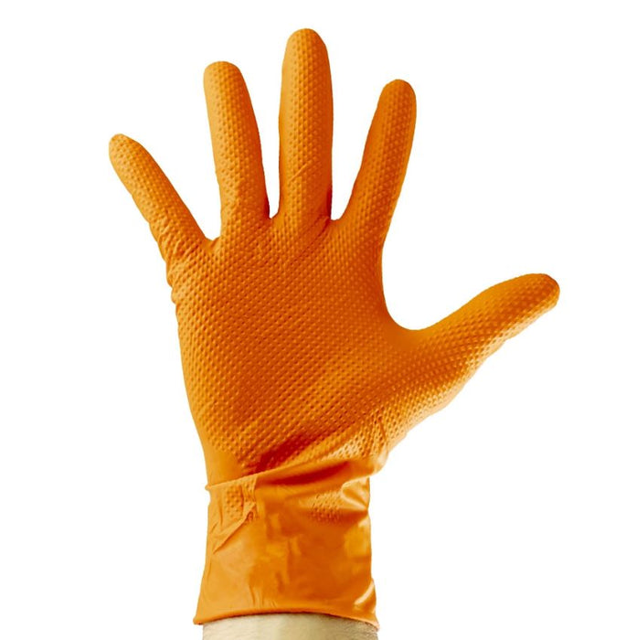 GANTS NITRILE ORANGES PROMO 5 BOÎTES TAILLE L - JBM