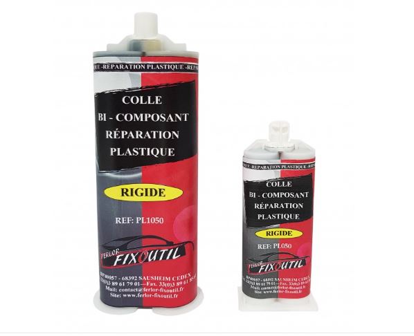 COLLE BI-COMPOSANT REPARATION PLASTIQUE 50ML - FERLOR FIXOUTIL